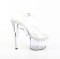 Adore-708PHRS - Clear on White with Rhinestones