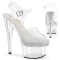 Adore-708PHRS - Clear on White with Rhinestones