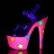 Adore-708UVGSTR - Clear Neon Pink Glitter  
