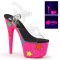 Adore-708UVGSTR - Clear Neon Pink Glitter  
