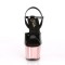 Adore-709 - Black Pat Rose Gold Chrome  
