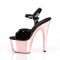 Adore-709 - Black Pat Rose Gold Chrome  