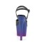 Adore-709BP - Black Faux Leather Blue Purple  