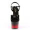 Adore-709BR-H - Black Patent on Red