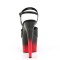 Adore-709BR-H - Black Patent on Red