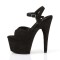 Adore-709FS - Black Faux Suede  