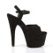 Adore-709FS - Black Faux Suede  