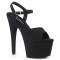 Adore-709FS - Black Faux Suede  
