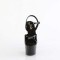 Adore-709GP - Black Glitter Patent