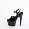 Adore-709GP - Black Glitter Patent