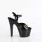 Adore-709GP - Black Glitter Patent