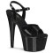 Adore-709GP - Black Glitter Patent