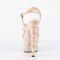 Adore-709MB - Nude Patent Blush Gold Marble
