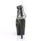 Adore-748SP - Black Snake Print Patent Matte