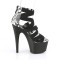 Adore-748SP - Black Snake Print Patent Matte