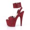 Adore-791FS - Burgundy Faux Suede  