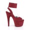 Adore-791FS - Burgundy Faux Suede  
