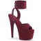 Adore-791FS - Burgundy Faux Suede  