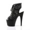 Adore-796LC - Black Mesh Lace Matte  