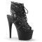 Adore-796LC - Black Mesh Lace Matte  