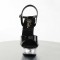 Allure-609 - Black Patent/Clear