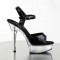 Allure-609 - Black Patent/Clear