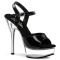 Allure-609 - Black Patent/Clear