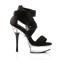 Allure-664 - Black Chiffon/Clear