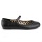 ANNA-02 - Black Faux Leather