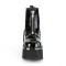 Ashes-100 - Black Pat Vegan Leather  
