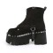Ashes-100 - Black Vegan Suede Leather  
