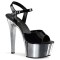 ASPIRE-609 - Black Patent Silver Chrome