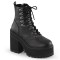 ASSAULT-100 - Black Vegan Leather