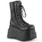 Bear-265 - Black Vegan Leather  