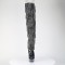 Bejeweled-3017HG-RSF - Black Hologram Patent Silver AB