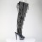 Bejeweled-3017HG-RSF - Black Hologram Patent Silver AB