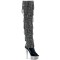 Bejeweled-3017HG-RSF - Black Hologram Patent Silver AB