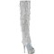 Bejeweled-3017HG-RSF - Silver Hologram Metallic Pu AB