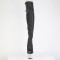 Bejeweled-3019MS-7 - Black Faux Leather Silver AB
