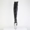 Bejeweled-3019MS-7 - Black Faux Leather Silver AB
