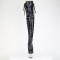 Bejeweled-3052HG-7 - Black Hologram Pat Silver