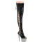 Bejeweled-3052HG-7 - Black Hologram Pat Silver