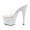 Bejeweled-701DM - Clear/Silver Rhinestones