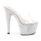 Bejeweled-701DM - Clear/Silver Rhinestones