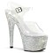 Bejeweled-708Dm - Clear/Silver Multi Rhinestones