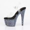 Bejeweled-708MS - Clear Black Rhinestones