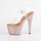 Bejeweled-708MS - Clear Rose Gold Multi
