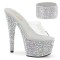 Bejeweled-712MS - Clear Silver AB Rhinestones