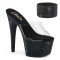 Bejeweled-712RS - Clear Black Rhinestones