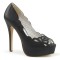 BELLA-30 - Black Faux Leather